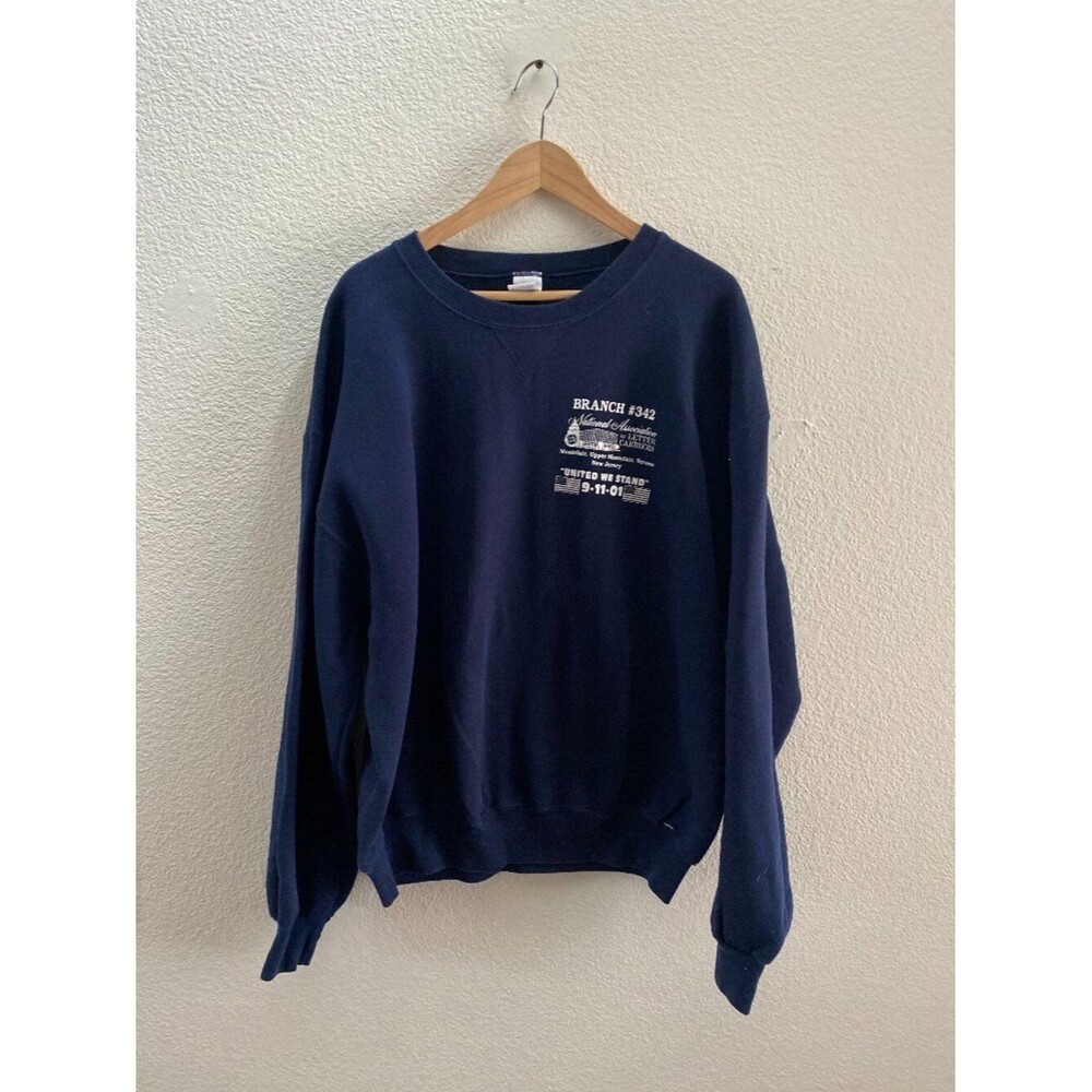 VTG Branch #342 Letter Carriers New Jersey United We Stand 9/11 Sweatshirt XL